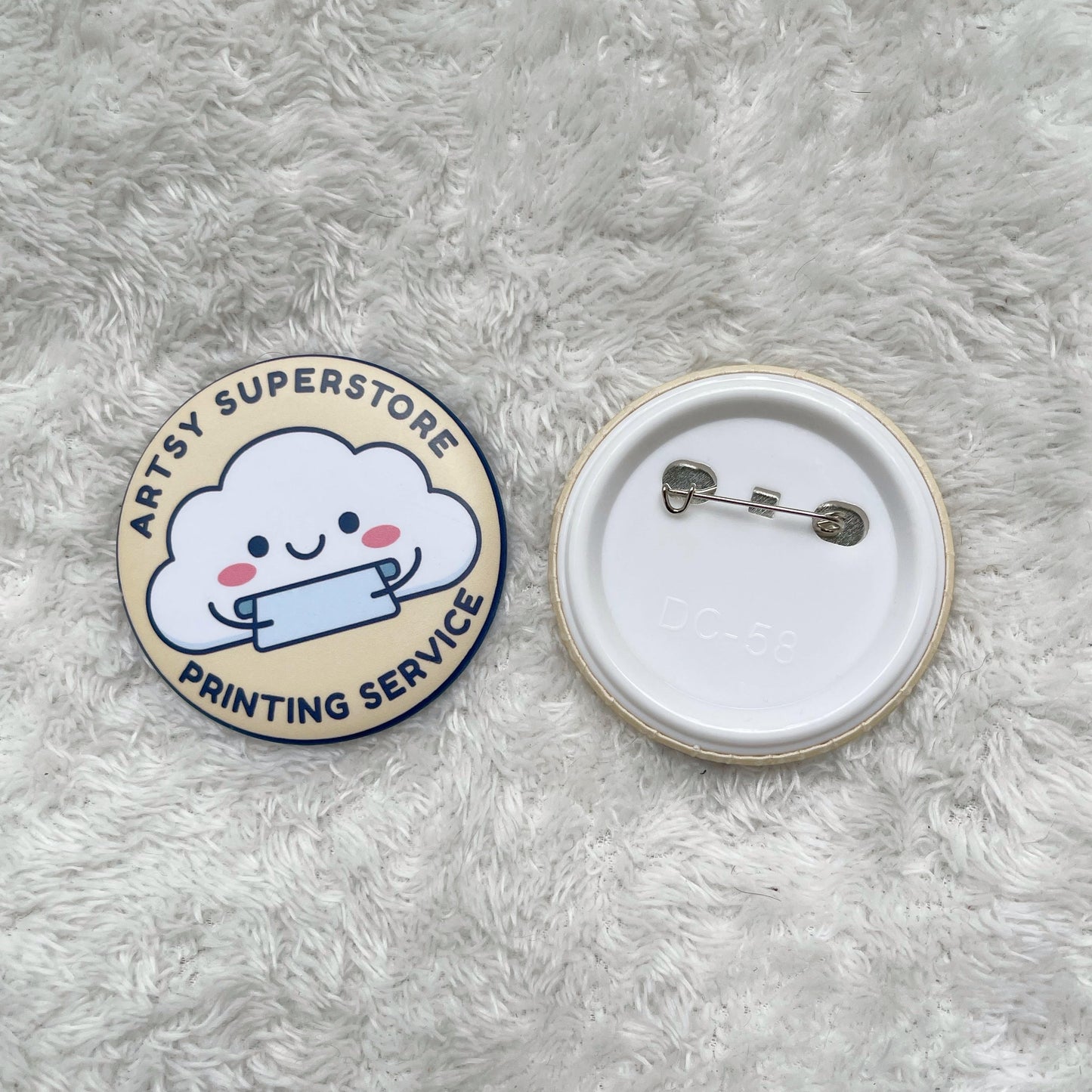 Custom Button Pins (7 to 20pcs)